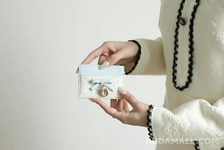 디올 디올 레이디 보우 참 카드 홀더 (라이트 & ) 상세 이미지