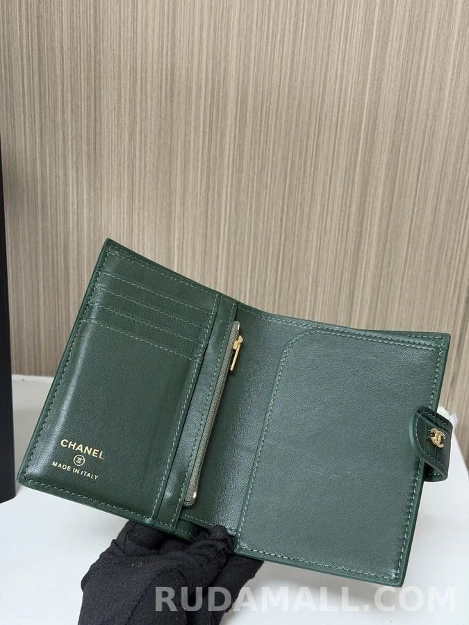 샤넬 샤넬 클래식 악어 엠보싱 스몰 삼단 플랩 지갑 상세 이미지