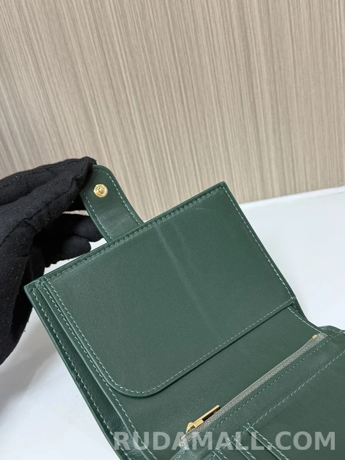 샤넬 샤넬 클래식 악어 엠보싱 스몰 삼단 플랩 지갑 상세 이미지