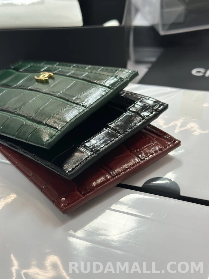 샤넬 샤넬 크록 일루전 카드 홀더 상세 이미지