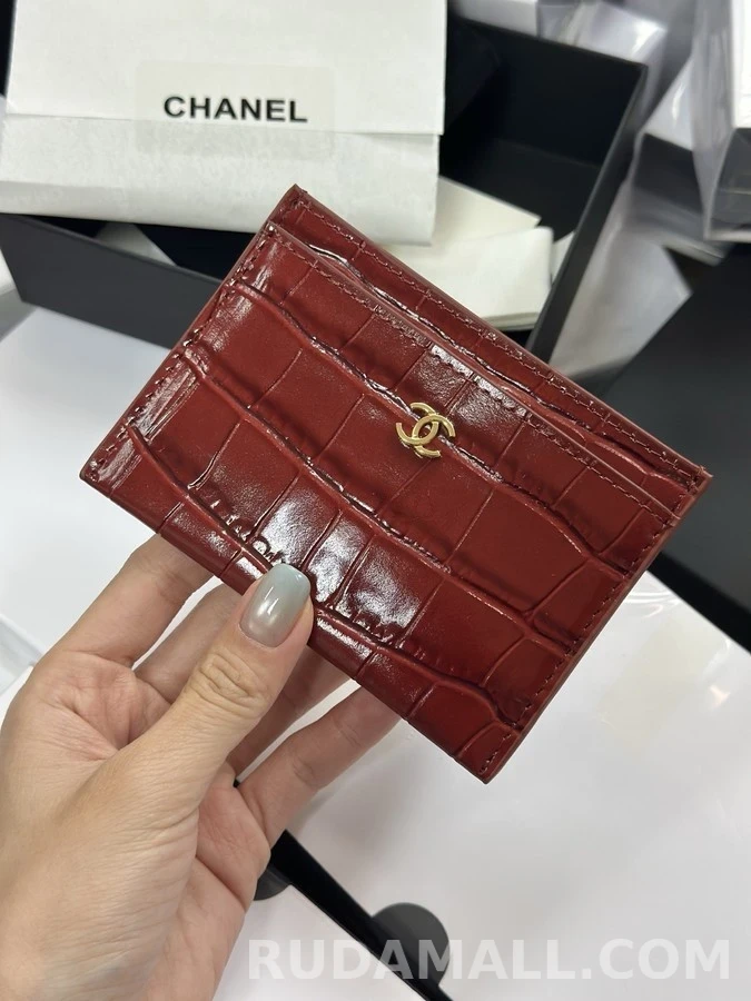 샤넬 샤넬 크록 일루전 카드 홀더 상세 이미지