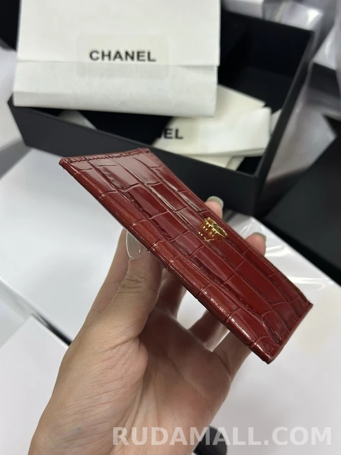 샤넬 샤넬 크록 일루전 카드 홀더 상세 이미지