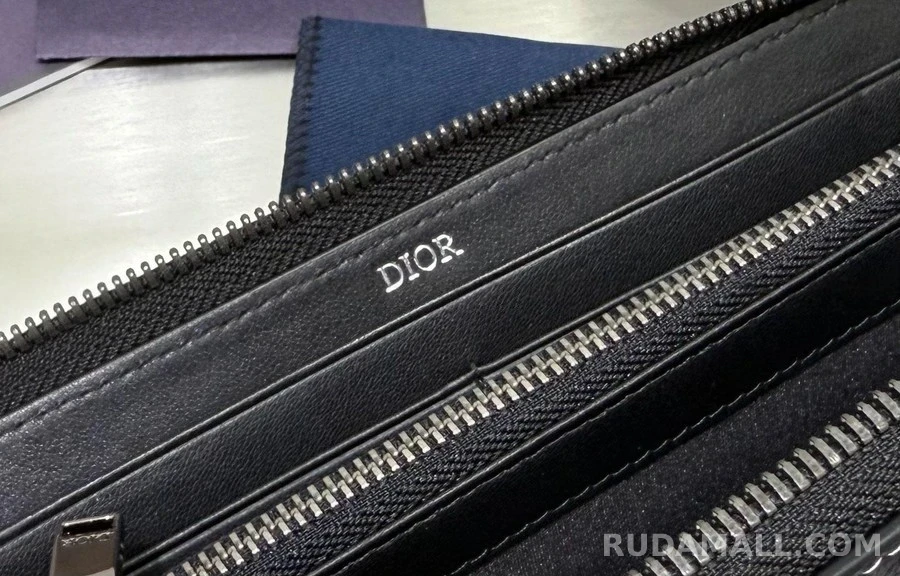 디올 디올 CD 다이아몬드 캔버스 장지갑 상세 이미지