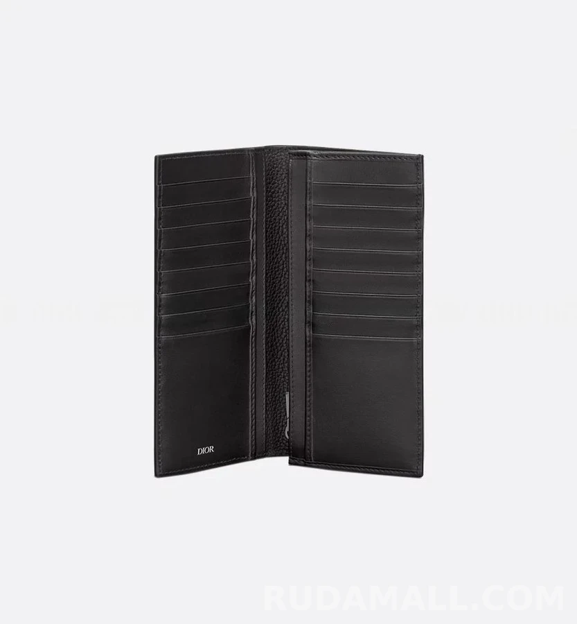 디올 디올 Saddle 버티컬 장지갑 그레인 카프스킨 상세 이미지