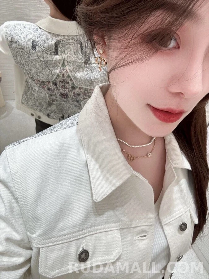 디올 디올 스타 펄 더블 레이어 네크리스 상세 이미지