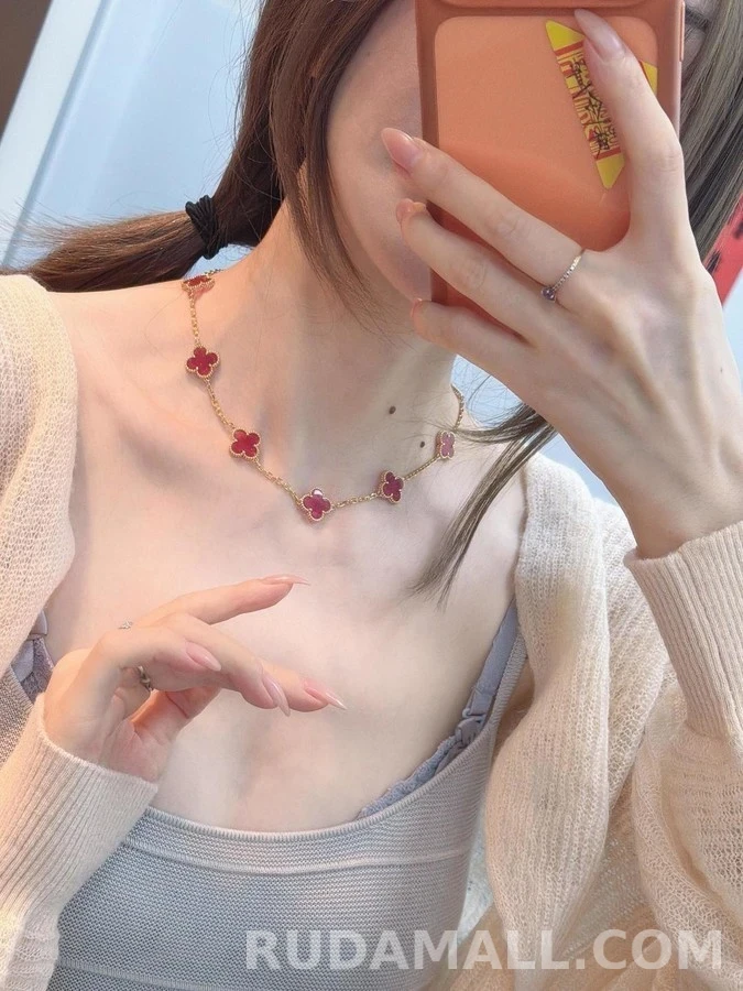 반클리프 아펠 반 클리프 아펠 에나멜 알함브라 네크리스 상세 이미지