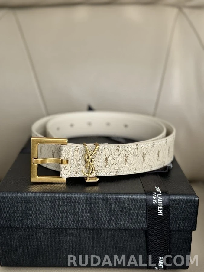 생로랑 세인트로랑 모노그램 벨트 상세 이미지