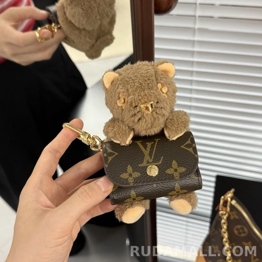 루이비통 루이비통 모노그램 캔버스 베어 키링 상세 이미지