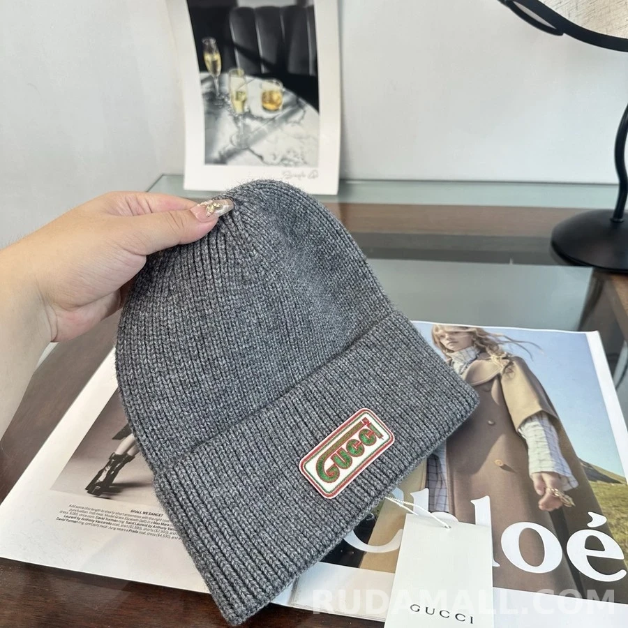 구찌 구찌 리브드 로고 비니 상세 이미지
