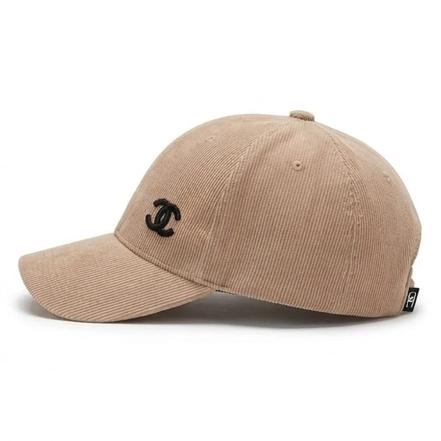 샤넬 샤넬 코듀로이 더블 C 로고 볼캡 상세 이미지
