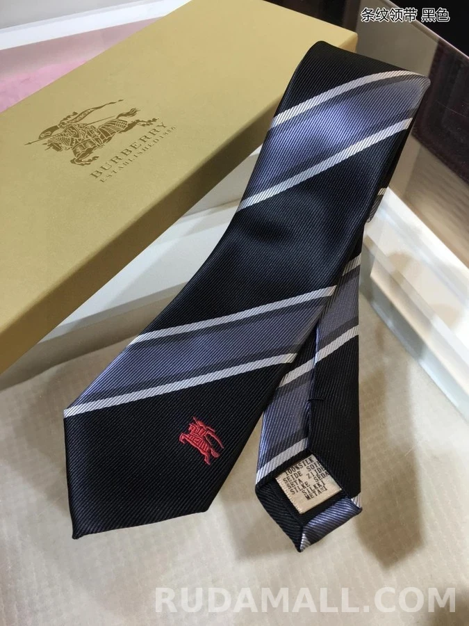 버버리 버버리 스트라이프 실크 넥타이 상세 이미지