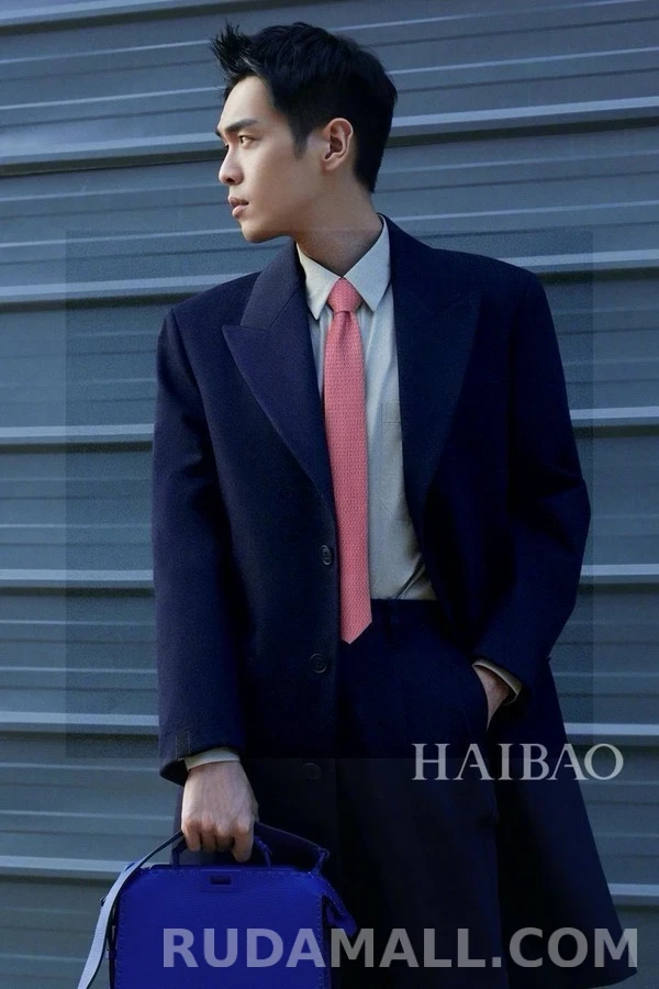 에르메스 에르메스 H 그물망 프린트 넥타이 상세 이미지
