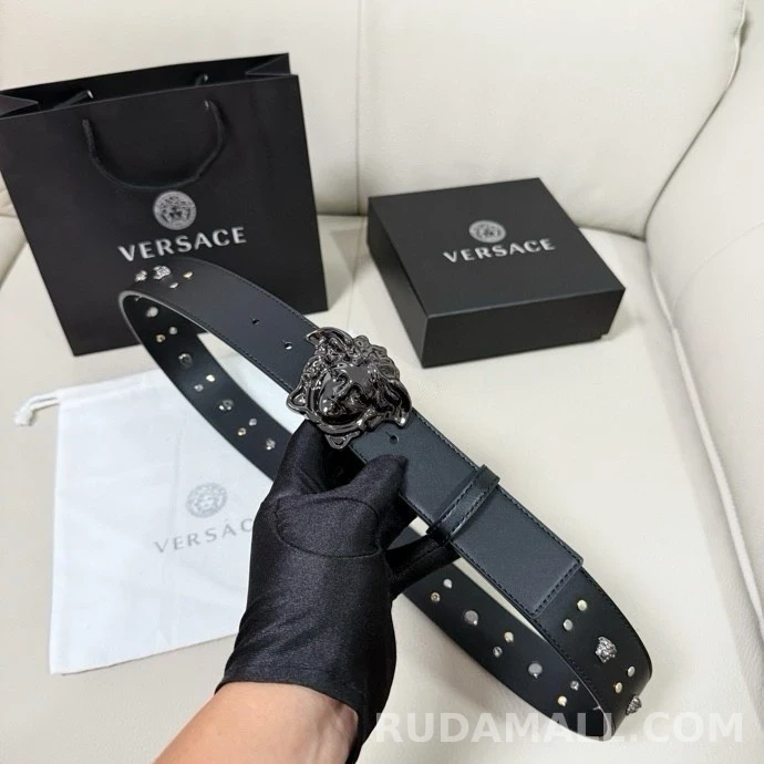 베르사체 베르사체 메두사 버클 레더 벨트 상세 이미지