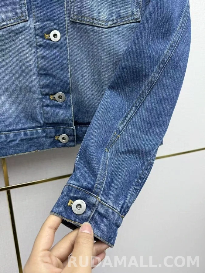 디올 디올 레터링 그라데이션 데님 자켓 상세 이미지