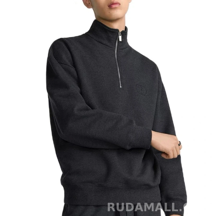 디올 디올 로고 반집업 맨투맨 상세 이미지