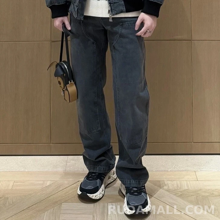 디올 디올 로고 워크웨어 데님 팬츠 상세 이미지