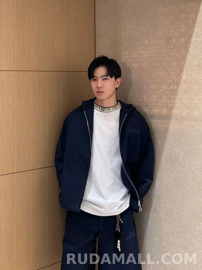 디올 디올 로고 자수 후드 집업 자켓 상세 이미지