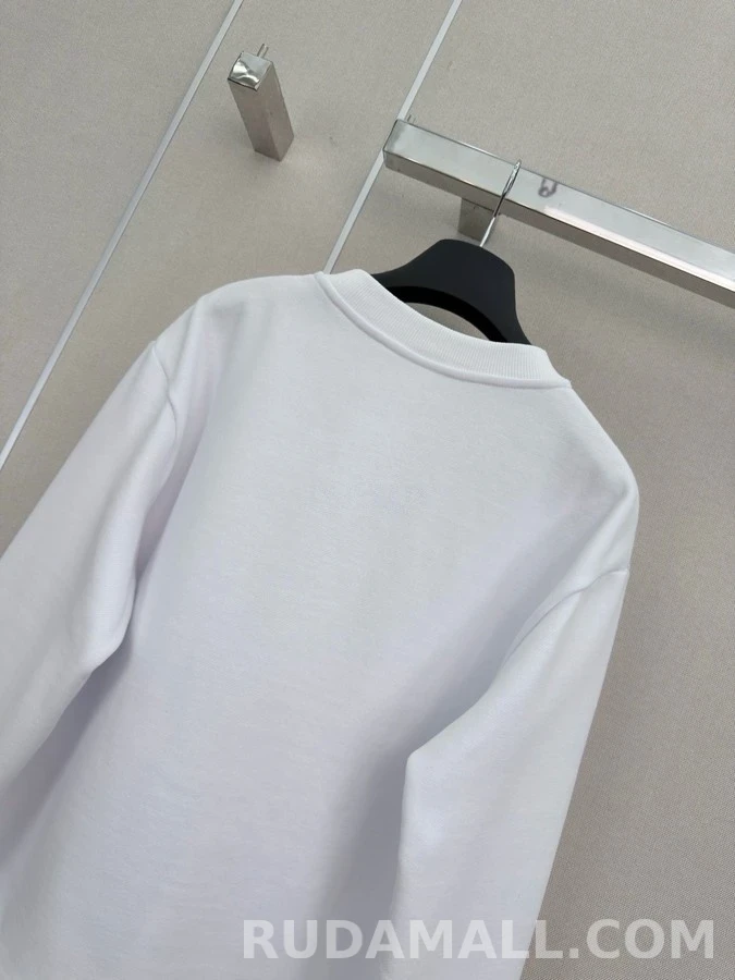 디올 디올 리본 프레임 로고 맨투맨 상세 이미지