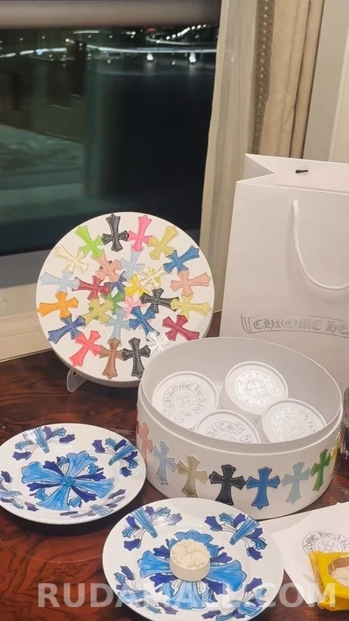 크롬하츠 크롬하츠 컬러 크로스 가죽 박스 세트 상세 이미지