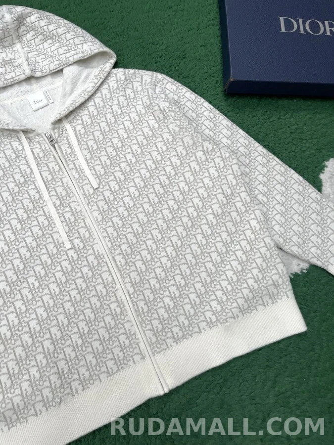 디올 디올 모노그램 니트 후드 집업 상세 이미지