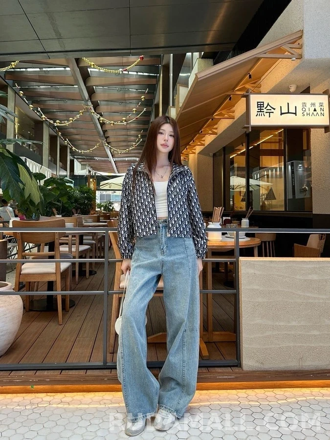 디올 디올 모노그램 후드 바람막이 상세 이미지