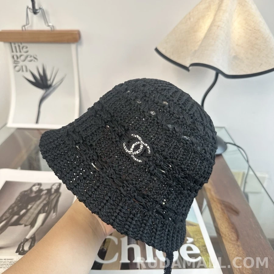 샤넬 샤넬 크로셰 니트 버킷햇 상세 이미지