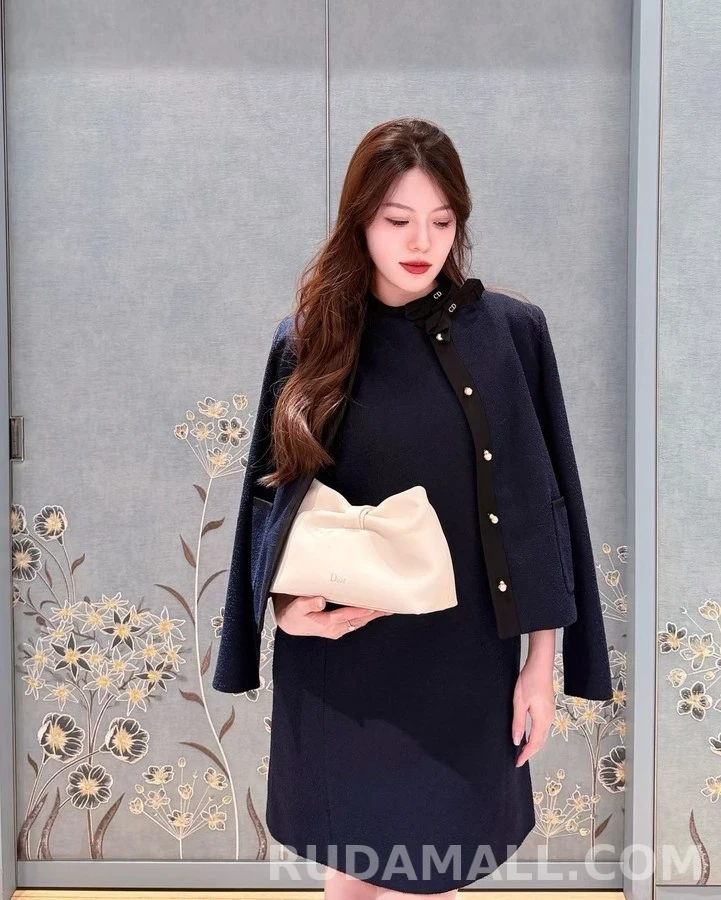 디올 디올 배색 트위드 자켓 상세 이미지