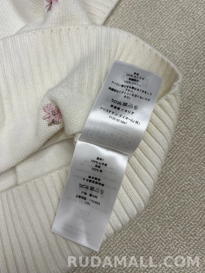 디올 디올 버드 플라워 자수 니트 상세 이미지