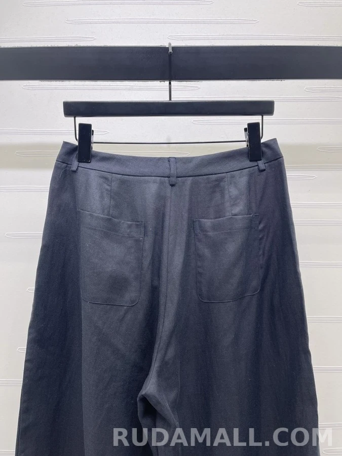 디올 디올 버튼 와이드 팬츠 상세 이미지