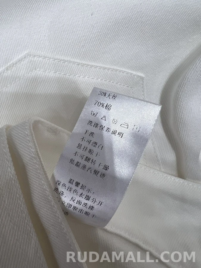 디올 디올 벌 자수 벨트 와이드 팬츠 상세 이미지
