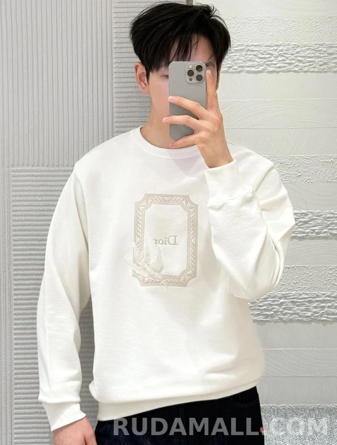 디올 디올 메달리온 콜리브리 릴랙스 핏 스웨트셔츠 상세 이미지