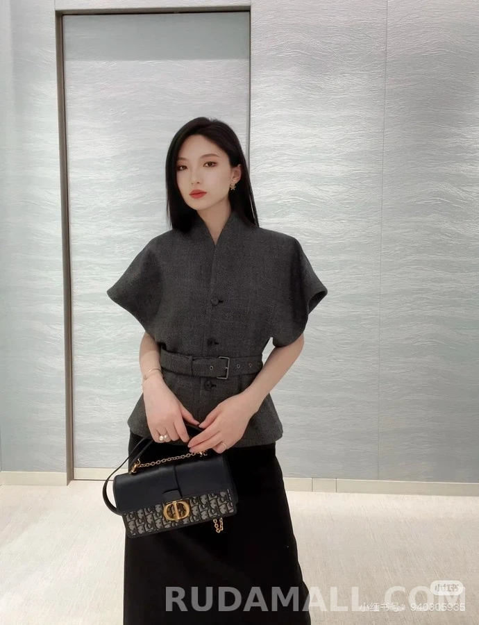 디올 디올 벨티드 와이드슬리브 자켓 상세 이미지