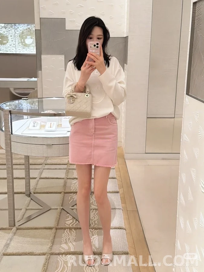 디올 디올 보우 자수 긴팔 티셔츠 상세 이미지