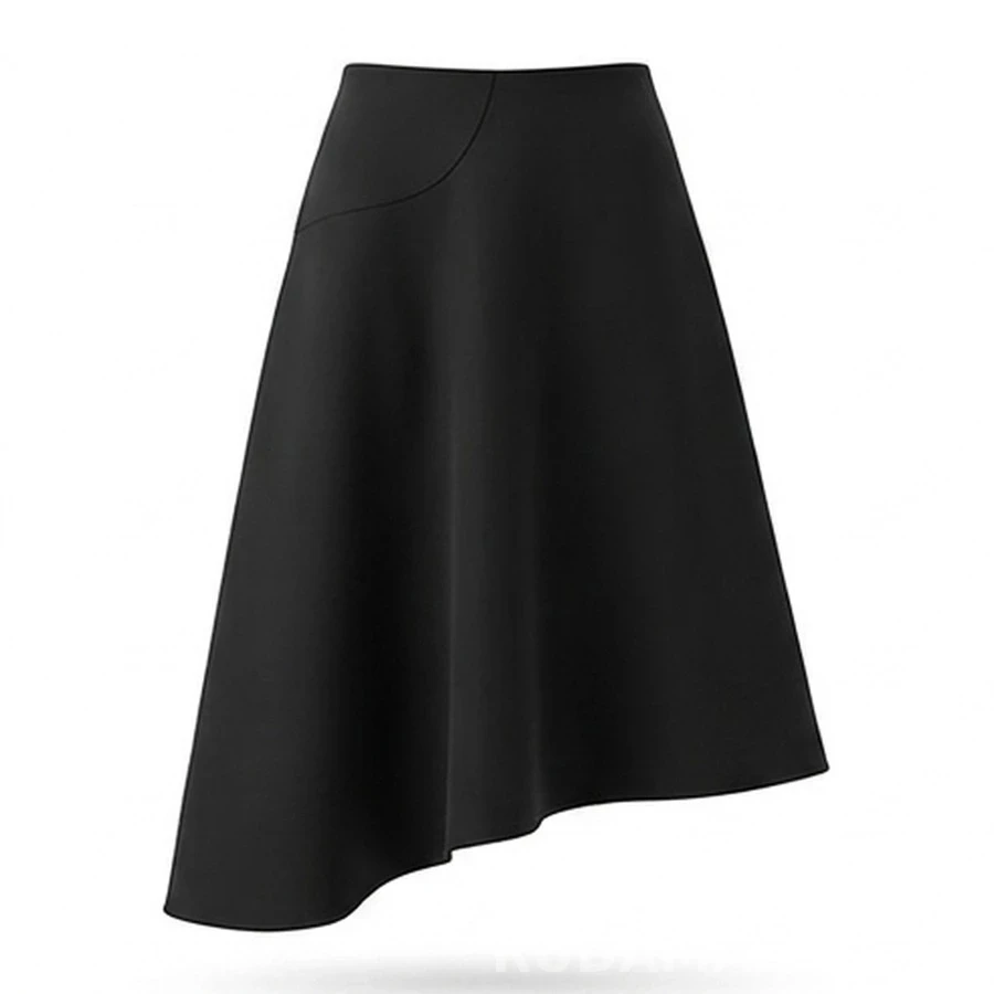 디올 비대칭 A라인 스커트_대표이미지