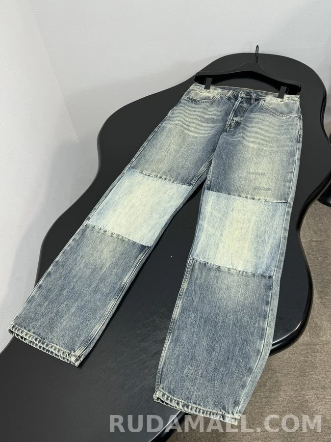디올 디올 빈티지 워싱 패치워크 데님 팬츠 상세 이미지