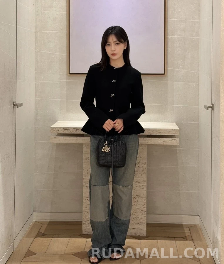 디올 디올 빈티지 워싱 패치워크 데님 팬츠 상세 이미지