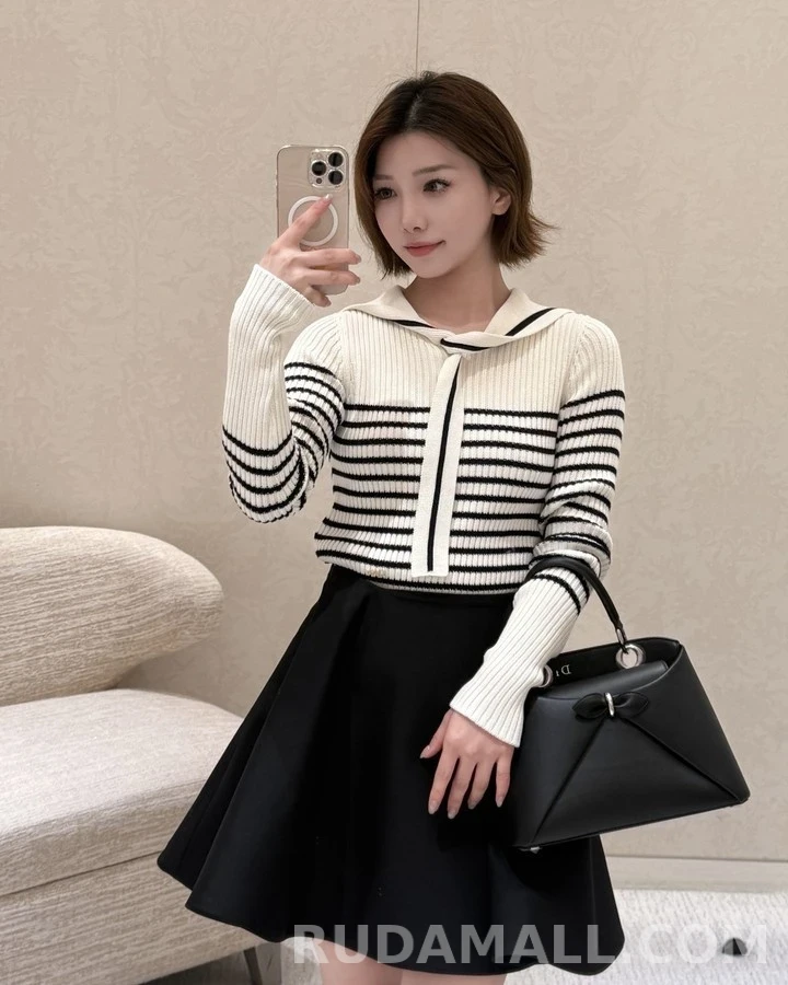 디올 디올리비에라 마리니에르 세일러 칼라 스웨터 상세 이미지