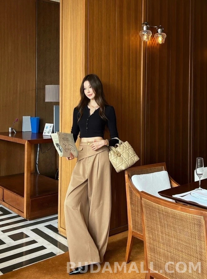디올 디올 스커트 오버레이 와이드 팬츠 상세 이미지