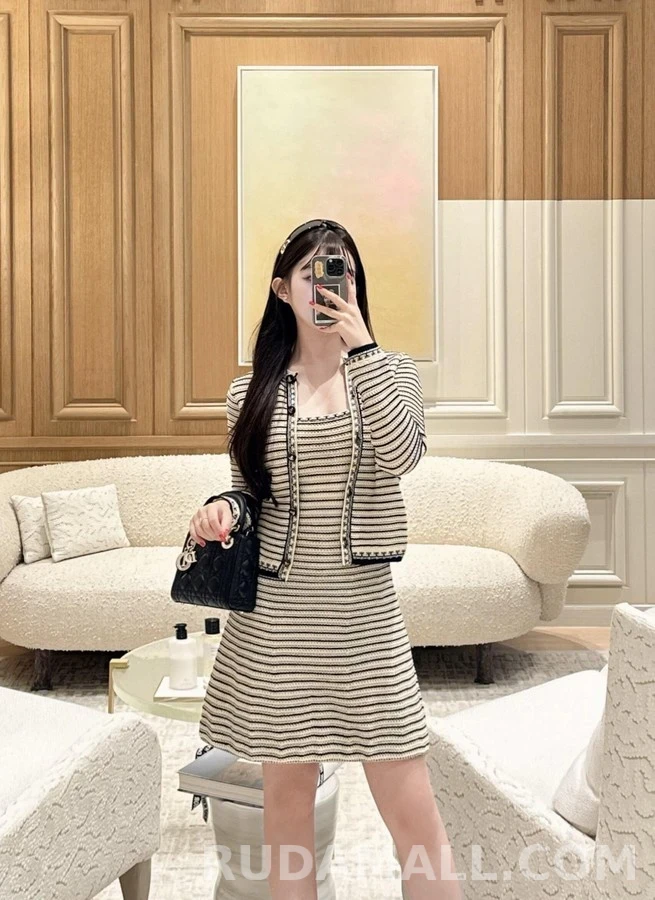 디올 디올 스트라이프 가디건 상세 이미지
