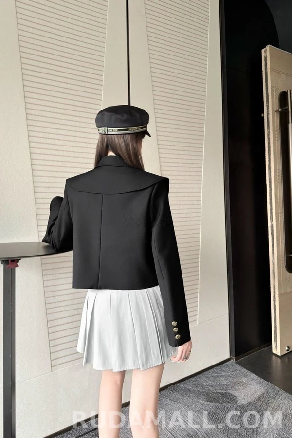 디올 디올 엠블럼 자수 세일러 칼라 자켓 상세 이미지