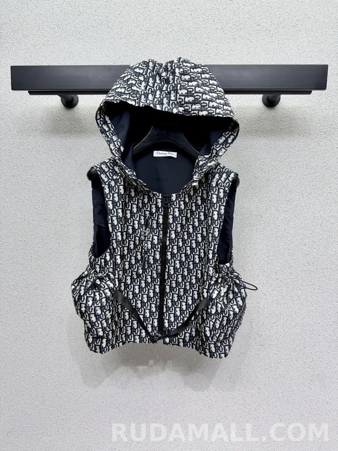 디올 디올 오블리크 모노그램 후드 슬리브리스 상세 이미지