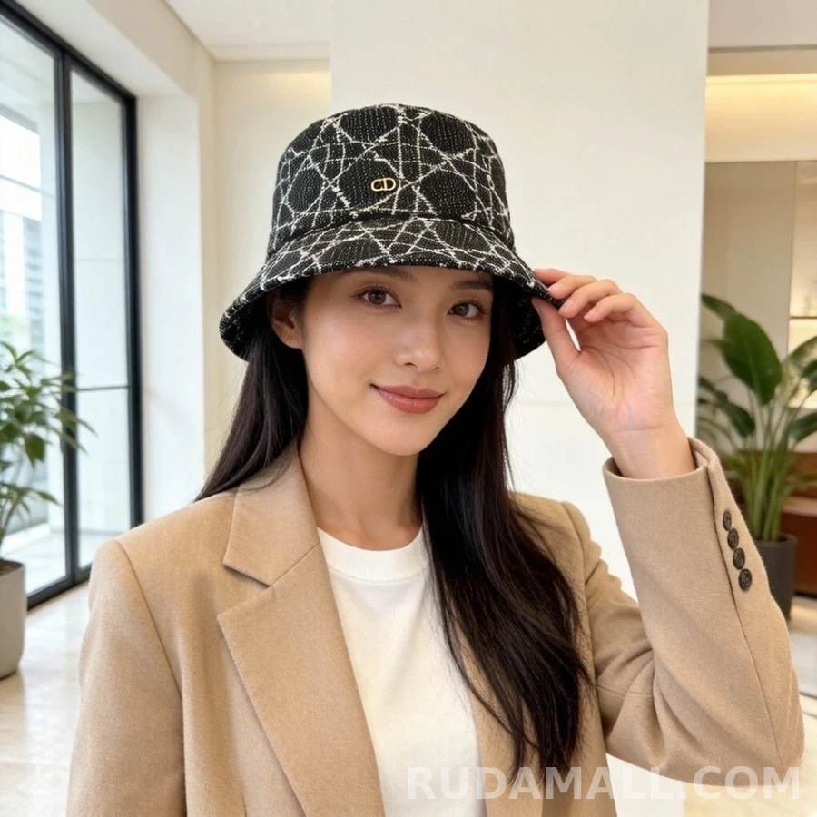 디올 디올 까나쥬 패턴 버킷햇 상세 이미지