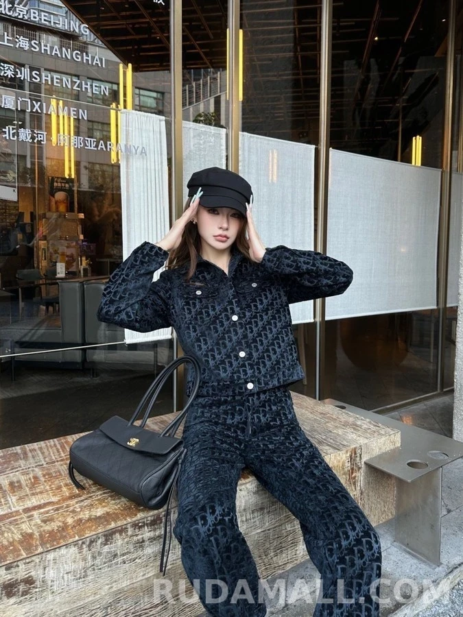 디올 디올 오블리크 벨벳 와이드 팬츠 상세 이미지