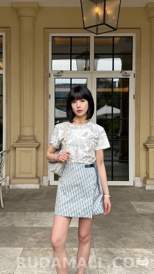 디올 디올 오블리크 자카드 스커트 팬츠 상세 이미지
