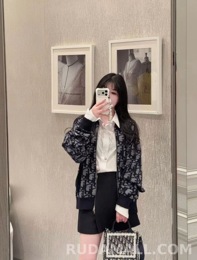 디올 디올 오블리크 자카드 집업 가디건 상세 이미지