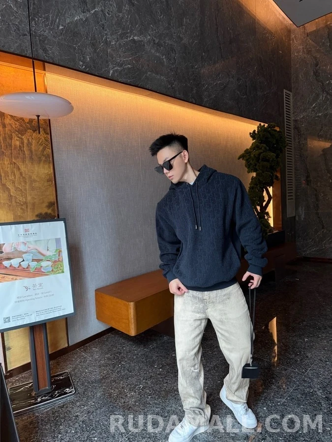 디올 디올 오블리크 자카드 후드 상세 이미지