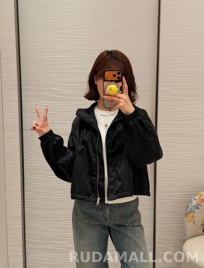 디올 디올 오블리크 자카드 후드 재킷 상세 이미지
