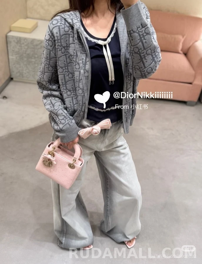 디올 디올 오블리크 패턴 집업 후드 상세 이미지
