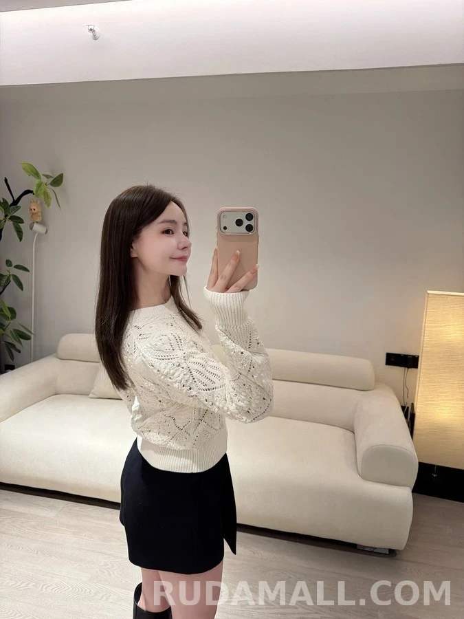디올 디올 오픈워크 다이아몬드 니트 상세 이미지