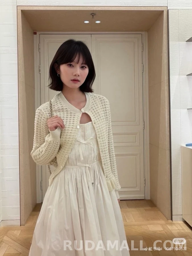 디올 디올 와플 러플 니트 가디건 상세 이미지